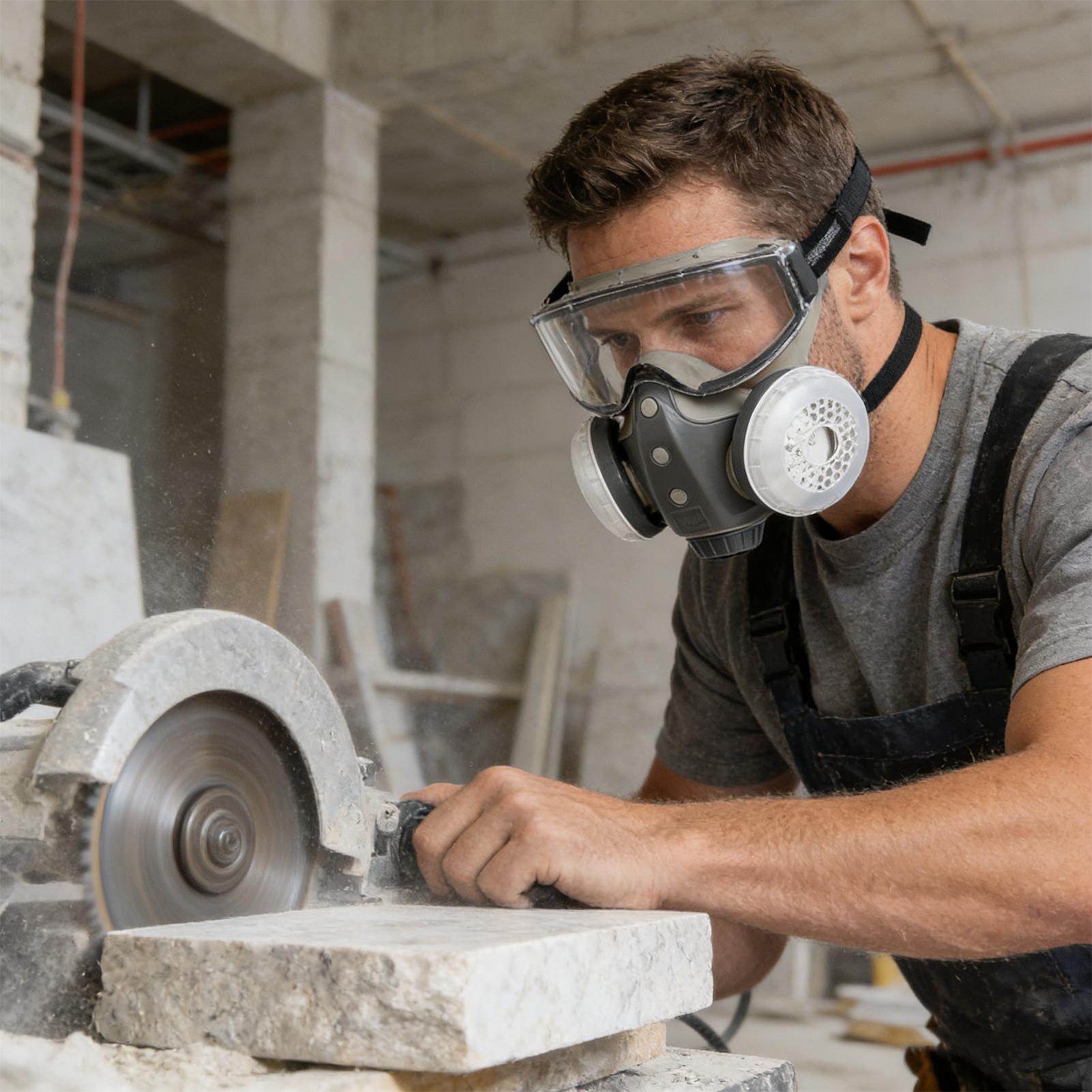 Woodworking Respirator - Máscara respiratoria con filtros, filtro protector