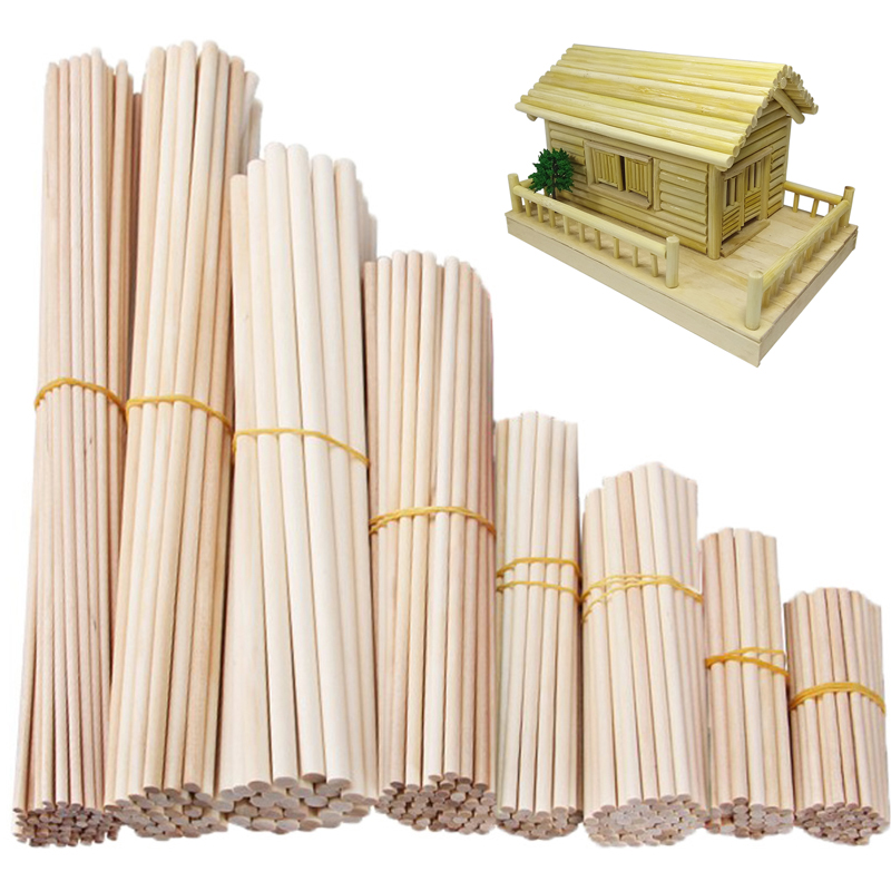Woodworking Class - Palo de madera redondo para manualidades,
