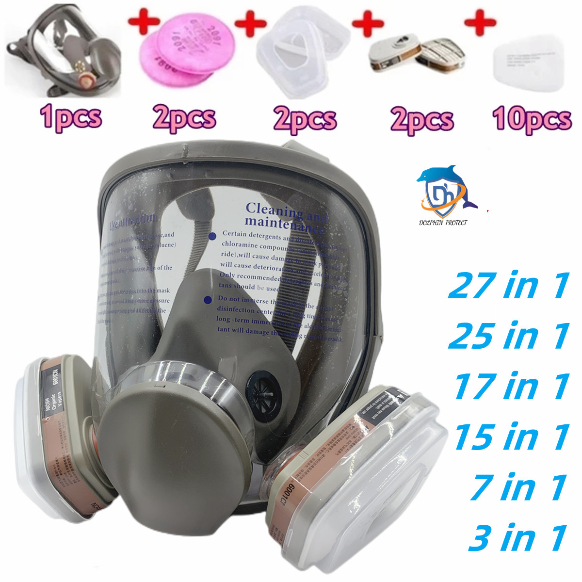 Woodworking Respirator - Máscara protectora en aerosol de cara