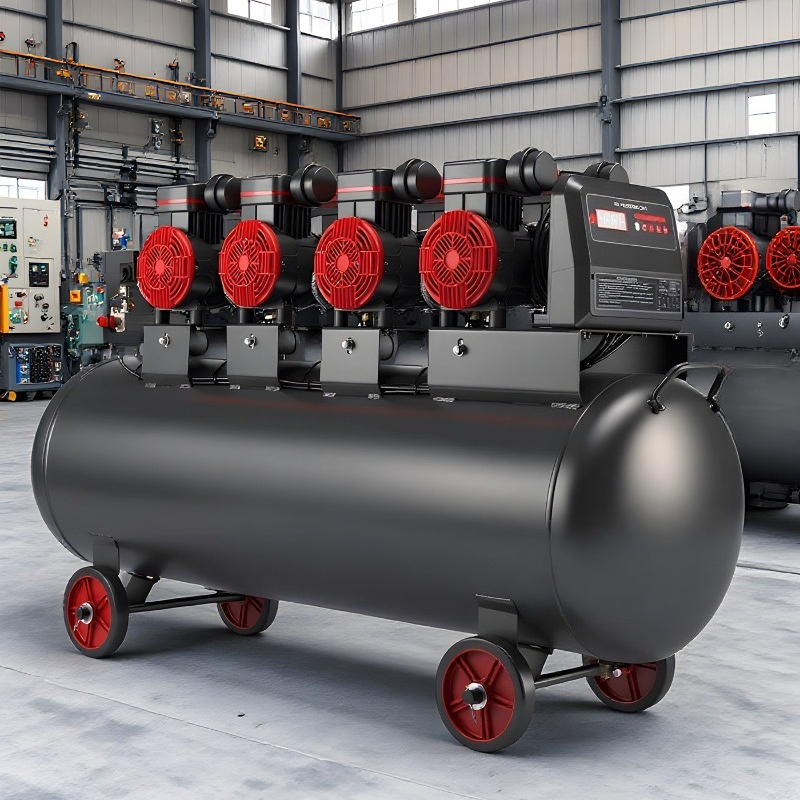 Woodworking Industries - Compresor de Aire Silencioso Sin Aceite,