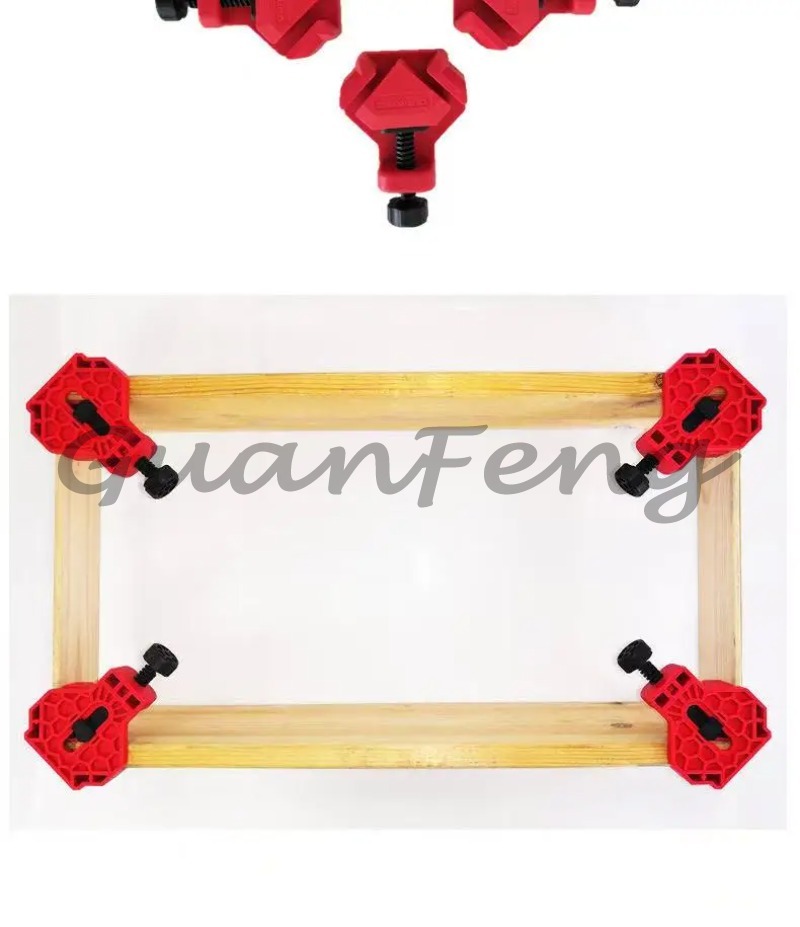 Woodworking Right Angle Clamp - Paquete de 4 abrazaderas de esquina