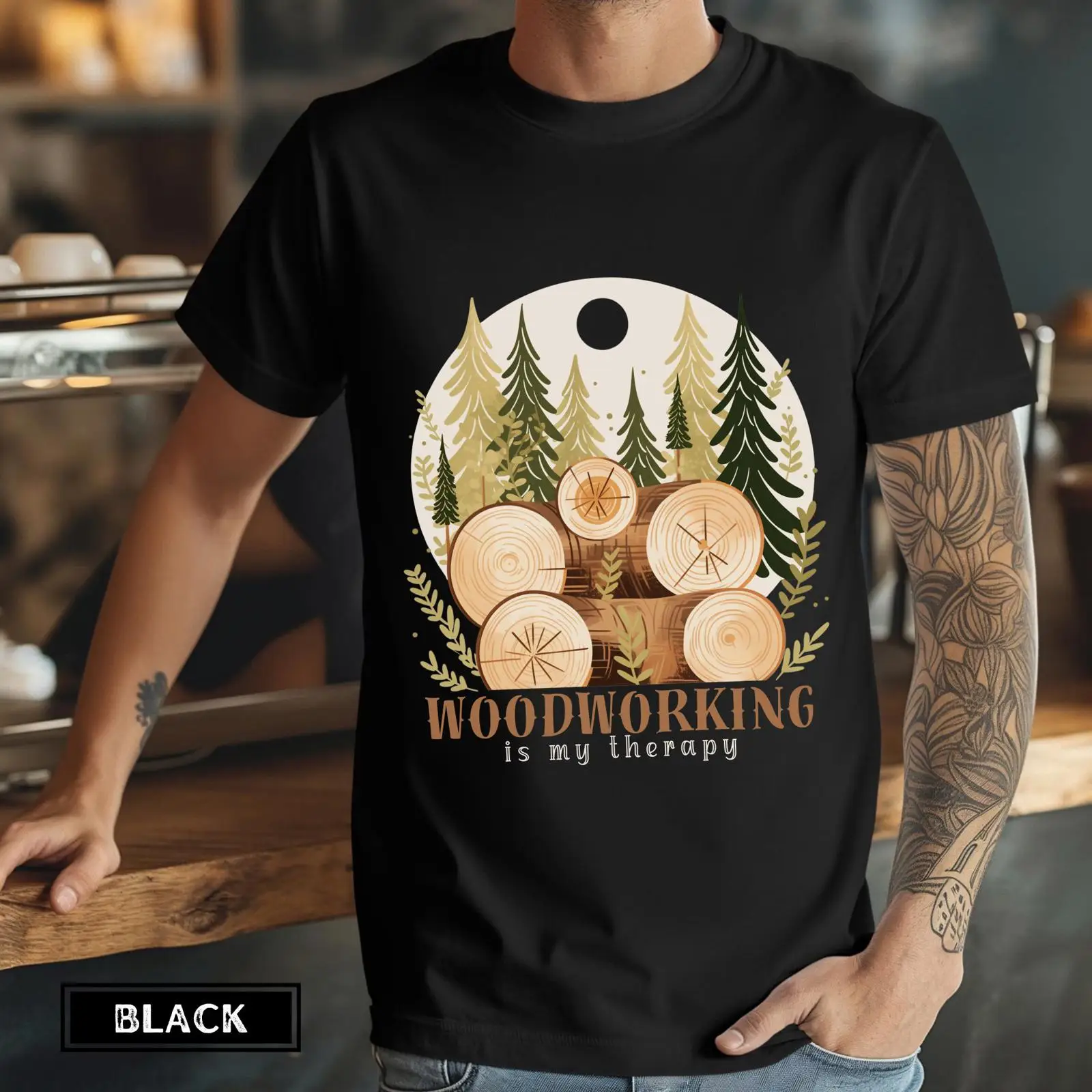 Woodworking Therapy - Camiseta de carpintería: Mi terapia, Papá