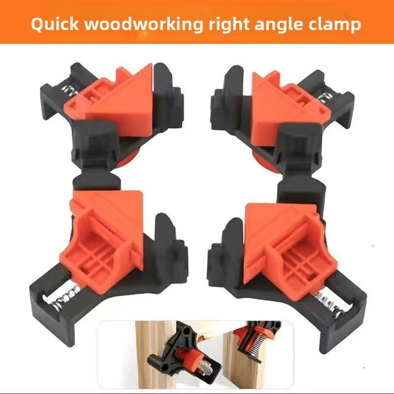 Woodworking Right Angle Clamp - 2/4PCS Abrazadera de esquina ajustable de