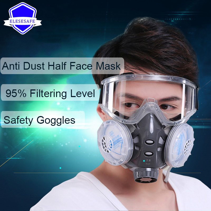 Nueva máscara antipolvo, respi - Woodworking Respirator reseña y precio