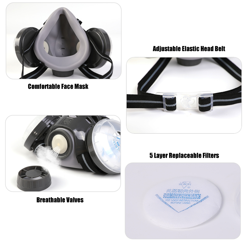 Nueva máscara antipolvo, respi - Woodworking Respirator reseña y precio