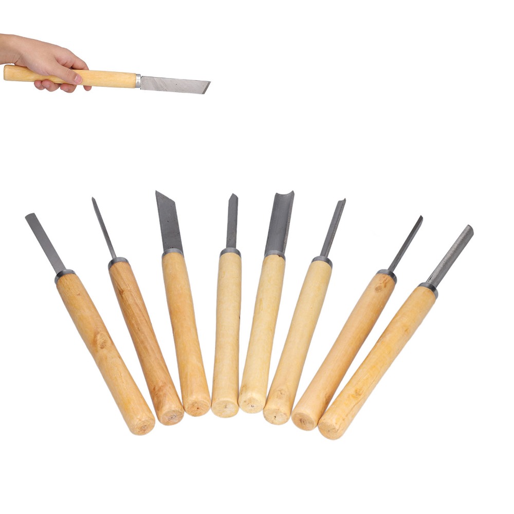 Juego de 8 cinceles de torno d - Skew Chisel Wood reseña y precio