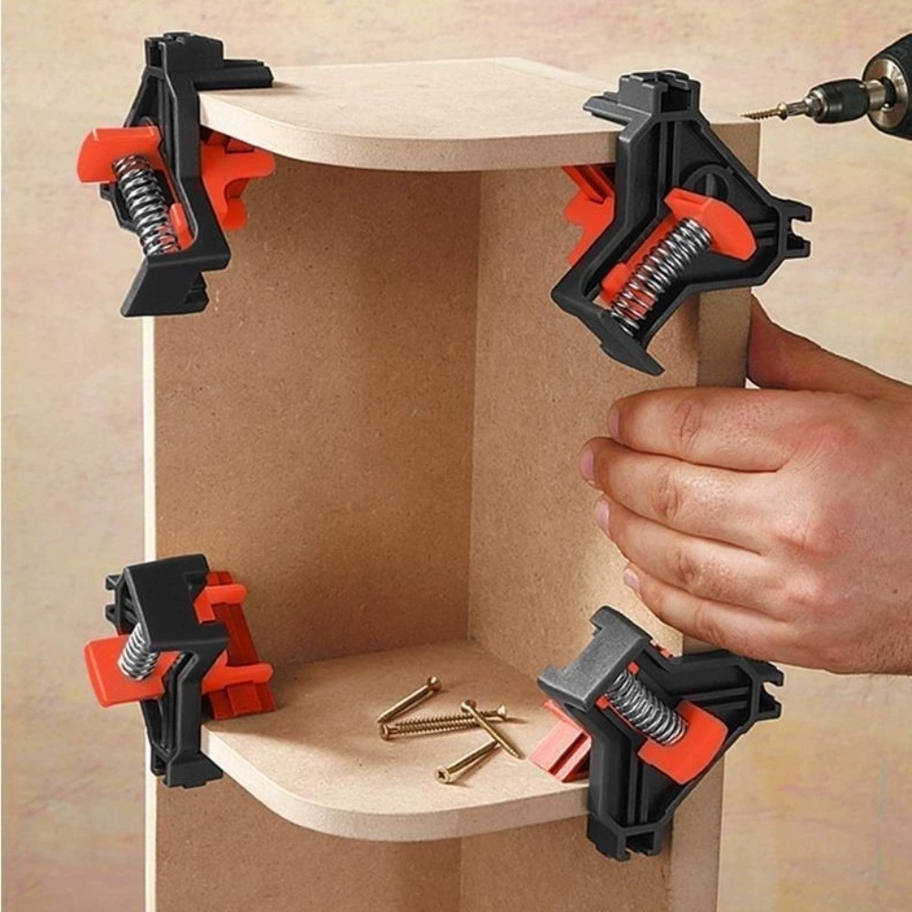 4 piezas 90 °   Abrazadera de  - Woodworking Right Angle Clamp reseña y precio
