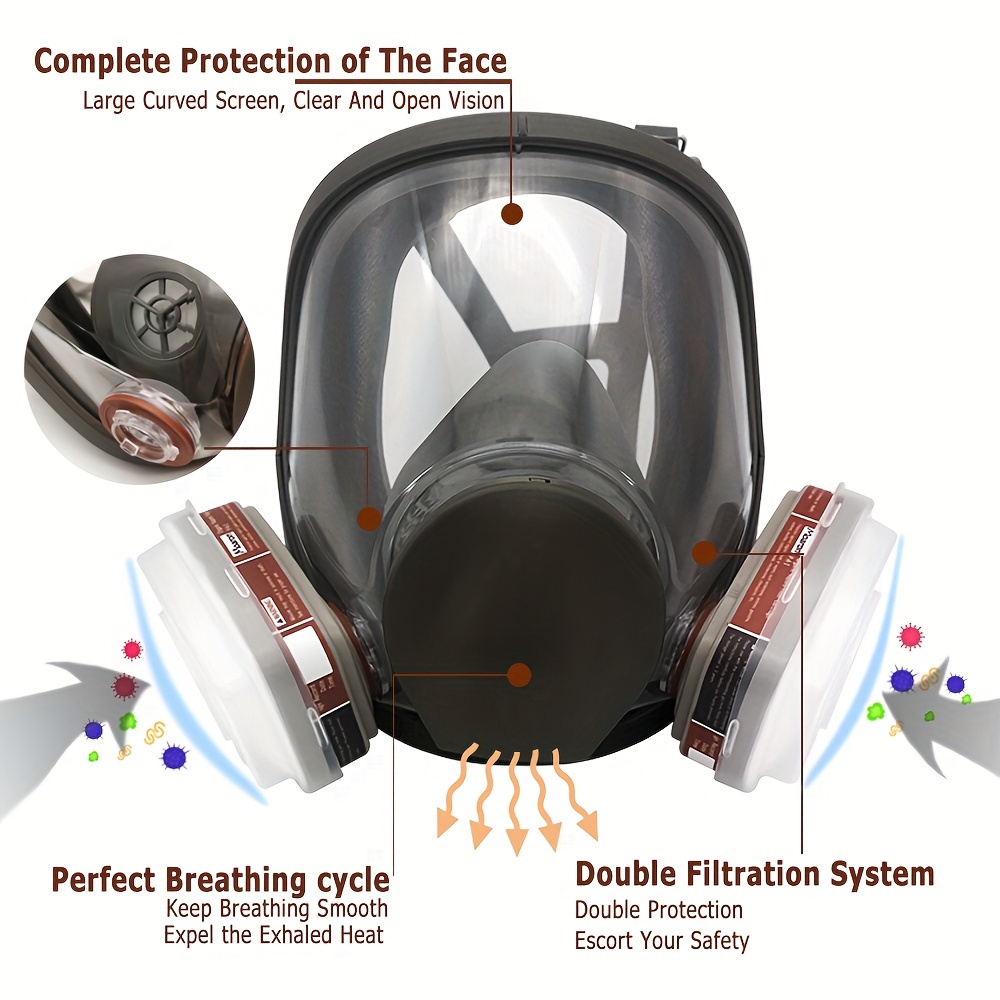 Máscara de Gas 6800 de Cara Co - Woodworking Respirator reseña y precio