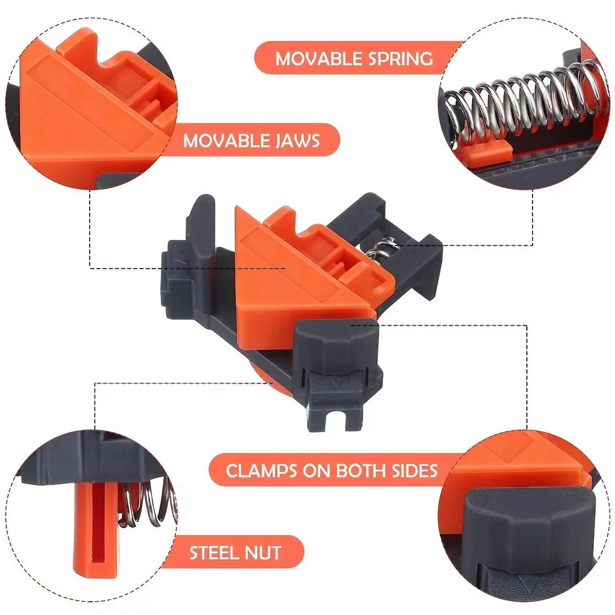 Kit de Abrazaderas de Esquina  - Woodworking Right Angle Clamp reseña y precio