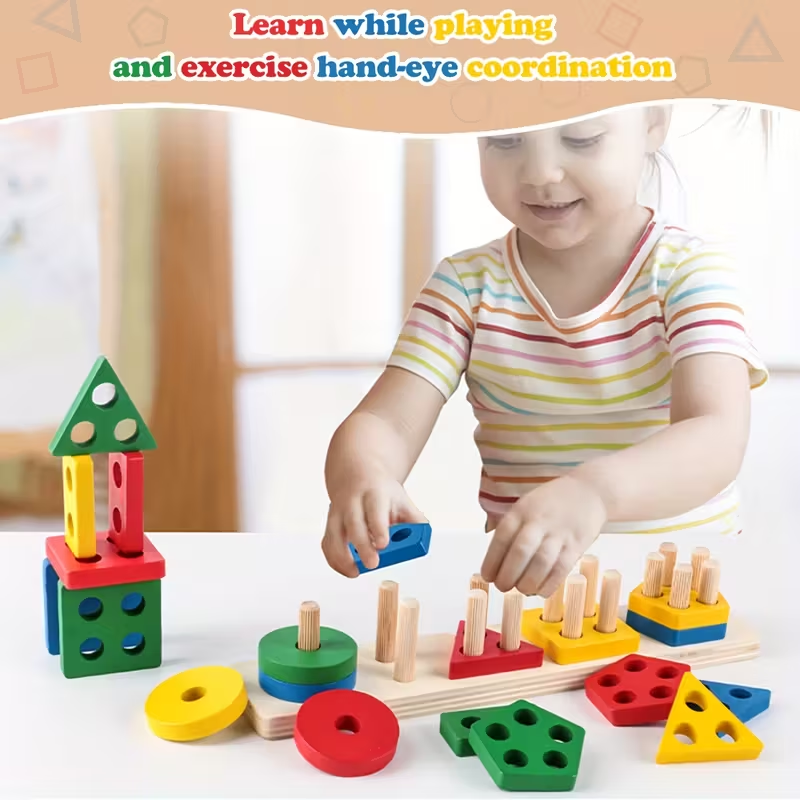 Juegos de madera Montessori, j - Woodworking For Kids reseña y precio