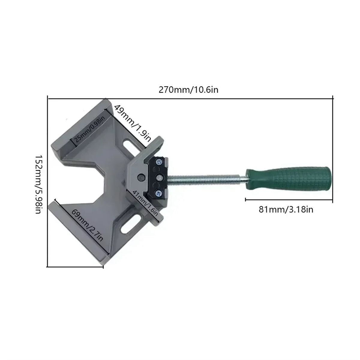 Abrazadera de ángulo recto de  - Woodworking Right Angle Clamp reseña y precio