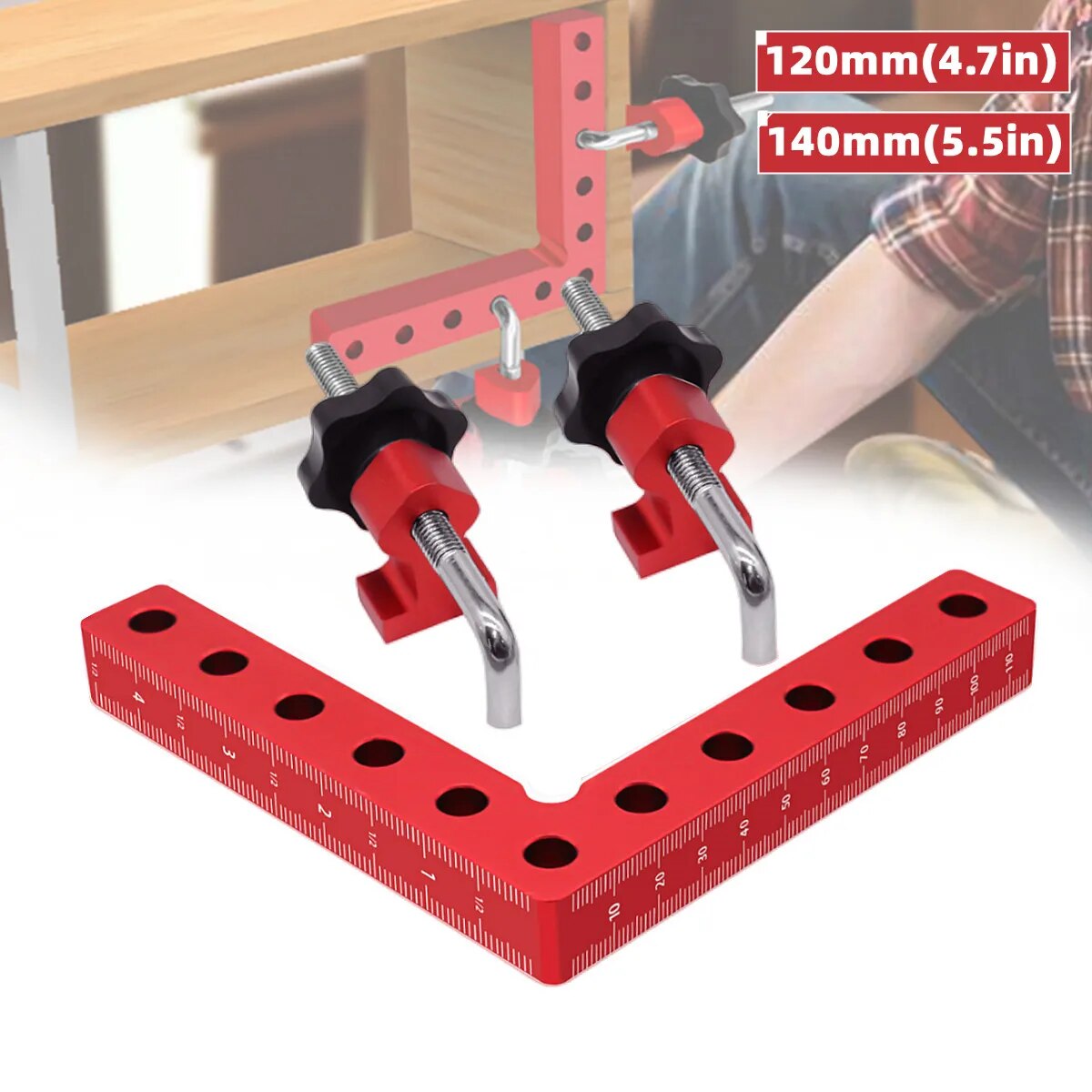 Juego de 1 cuadrado de posicio - Woodworking Right Angle Clamp reseña y precio
