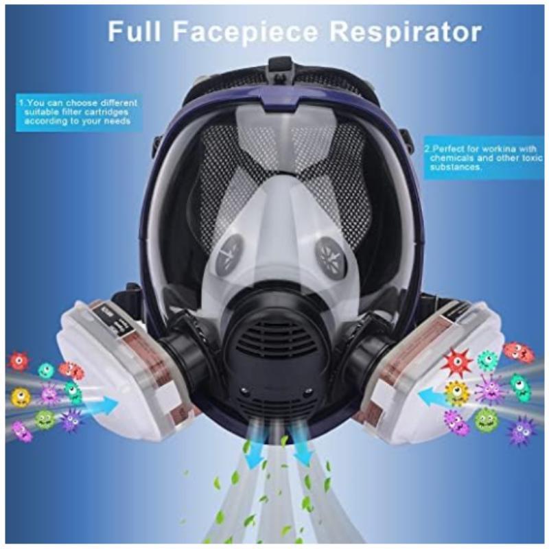 Máscara de Gas químico 6800, r - Woodworking Respirator reseña y precio