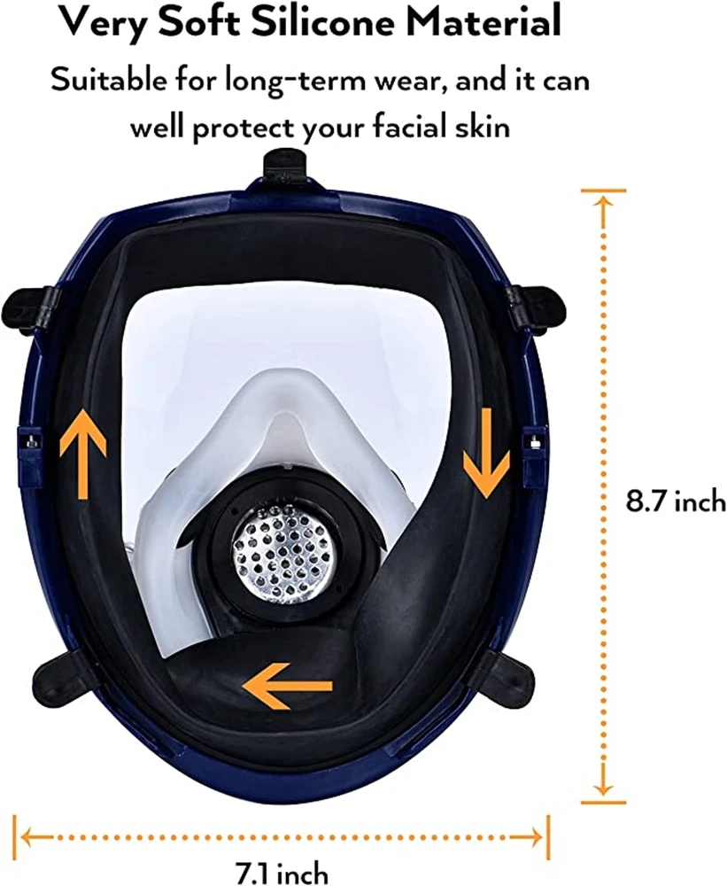 Máscara de Gas químico 6800, r - Woodworking Respirator reseña y precio