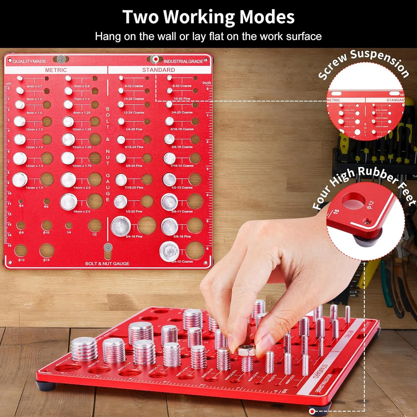 Juego de Calibres para Roscas  - Woodworking Essential Tools reseña y precio