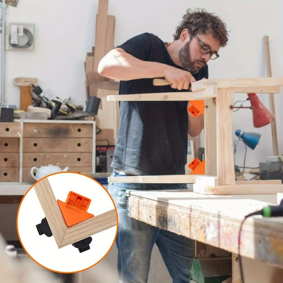 Abrazadera de ángulo recto par - Woodworking Right Angle Clamp reseña y precio