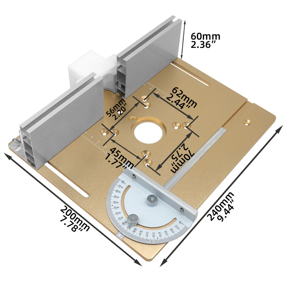 Placa de inserción de mesa enr - Woodworking Essential Tools reseña y precio
