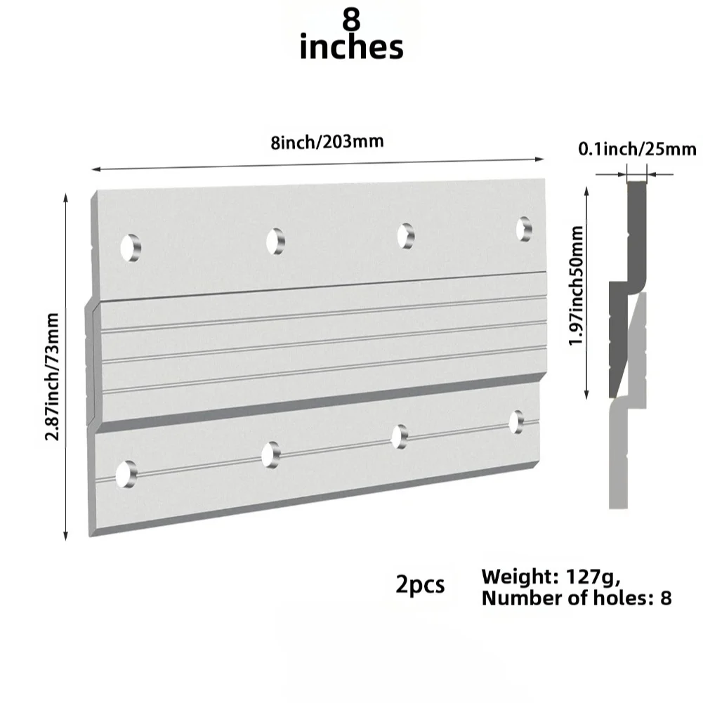 2 Piezas Soporte de Aluminio T - Woodworking French Cleat reseña y precio