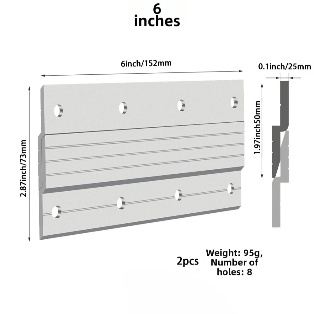 2 Piezas Soporte de Aluminio T - Woodworking French Cleat reseña y precio